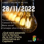 ¿Qué está pasando con la factura de la luz? ? charla informativa en Capileira.