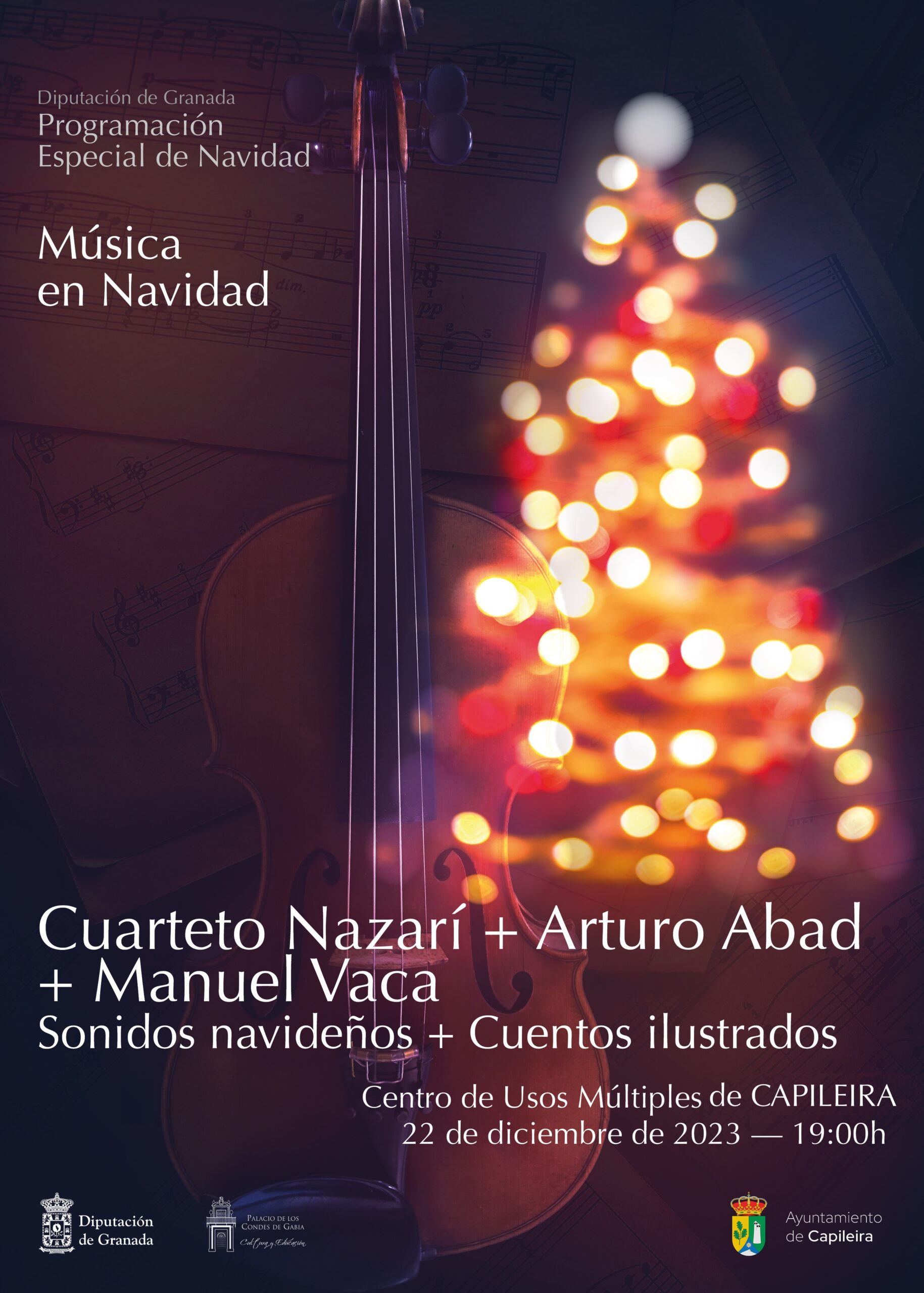 MÚSICA NAVIDEÑA, Cuarteto Nazarí + Arturo Abad +Manuel Vaca en Capileira
